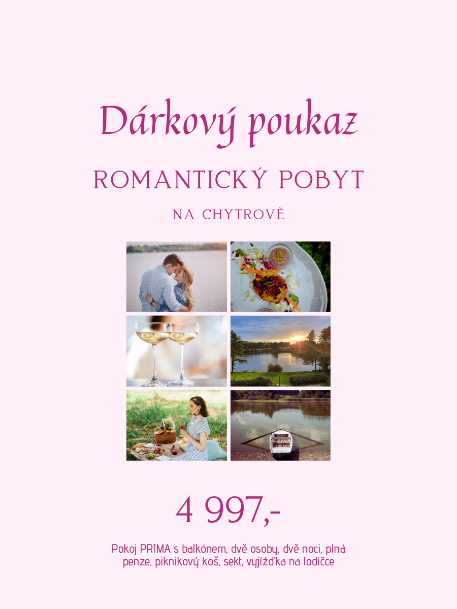 POUKAZ – ROMANTICKÝ VÍKEND pro dva na Chytrově
