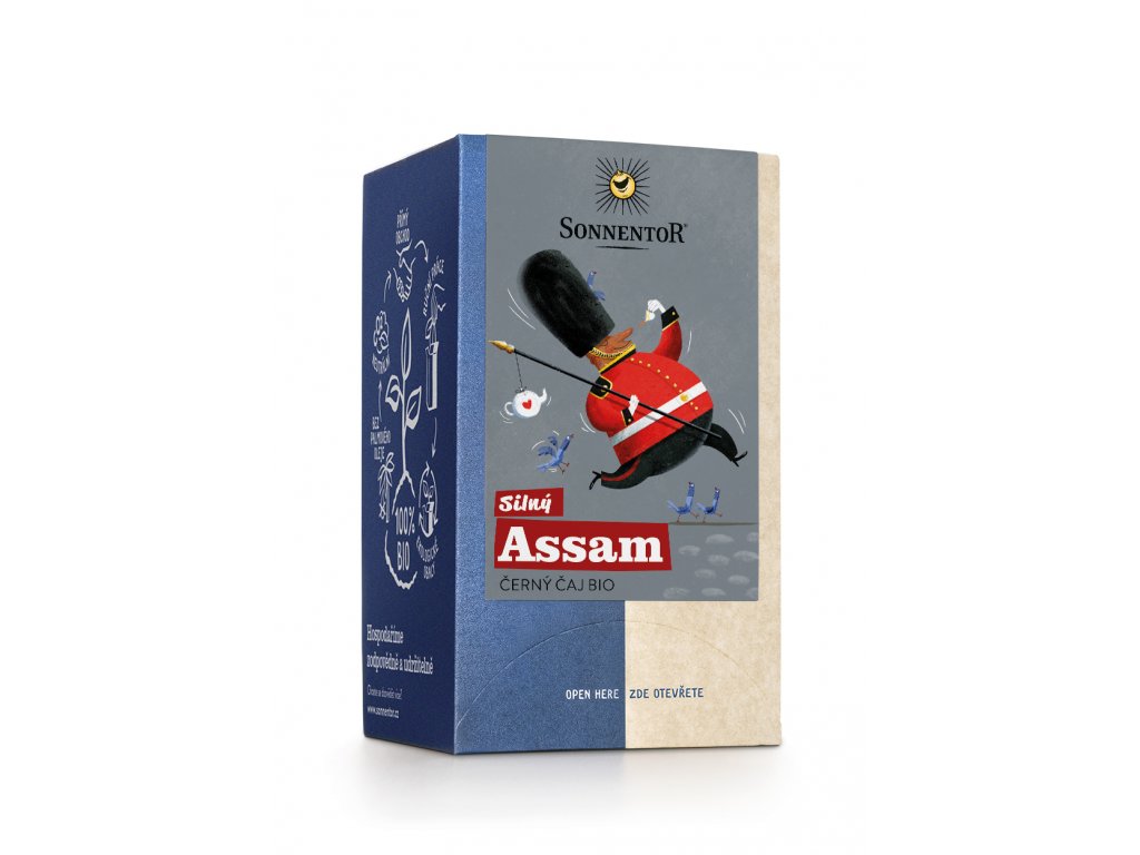 Silný černý čaj Assam Sonnentor