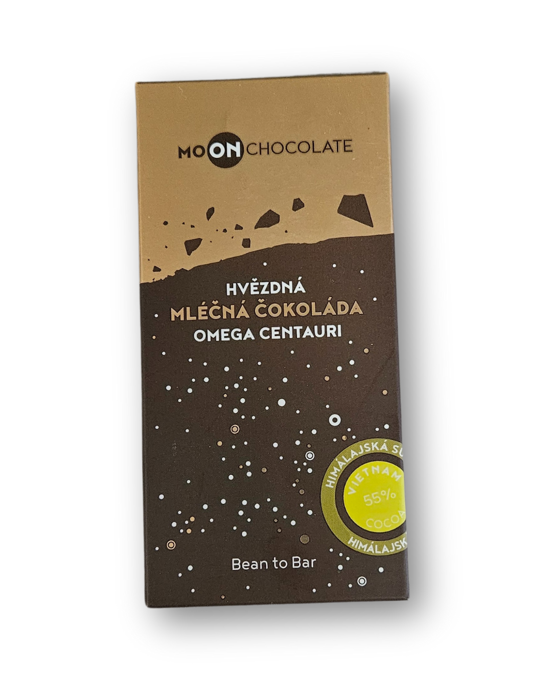OMEGA CENTAURI – mléčná čokoláda s 55 % obsahem kakaa a himálajskou solí