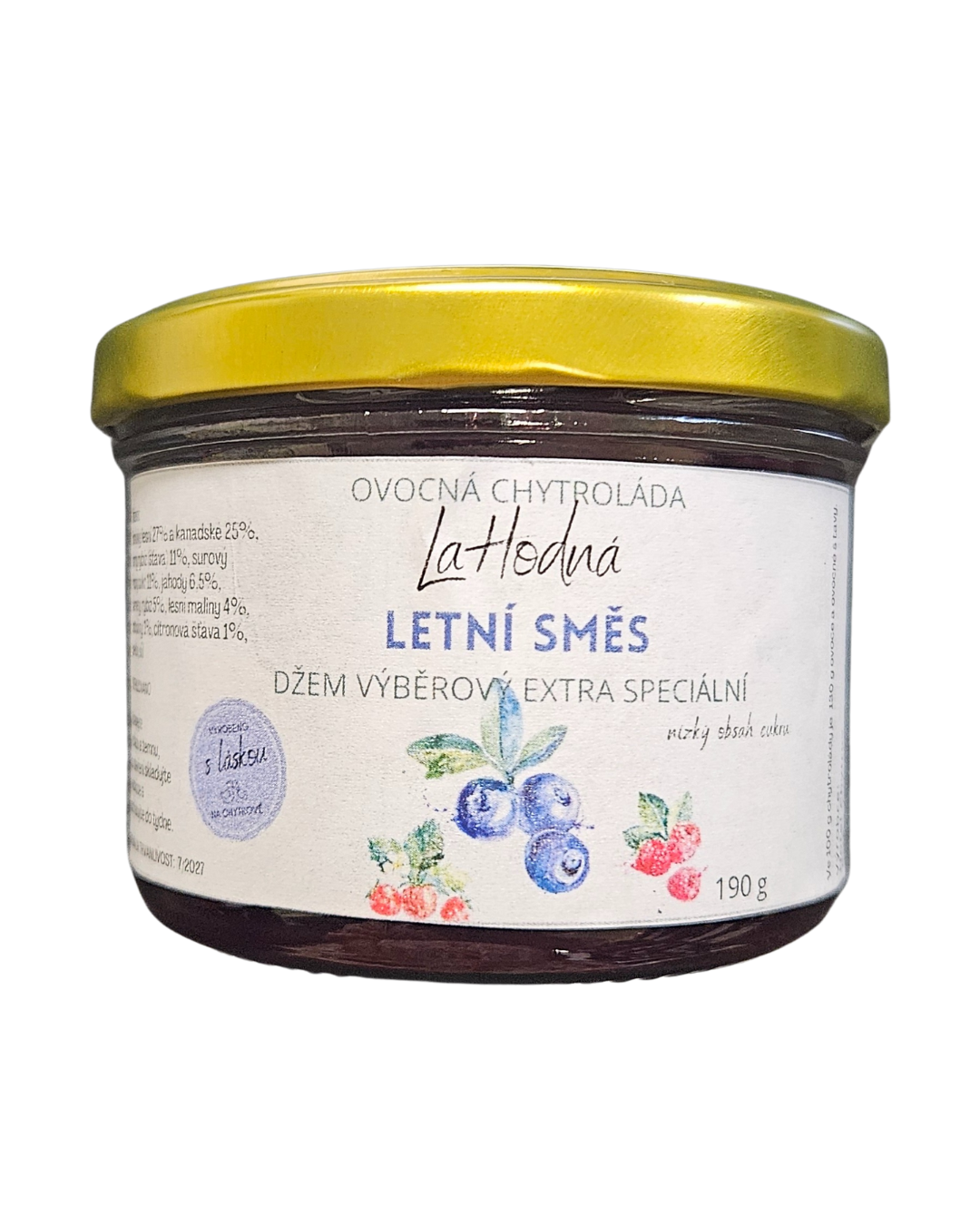 LaHodná Chytroláda Letní směs (borůvky + mix), nízký obsah cukru 11%