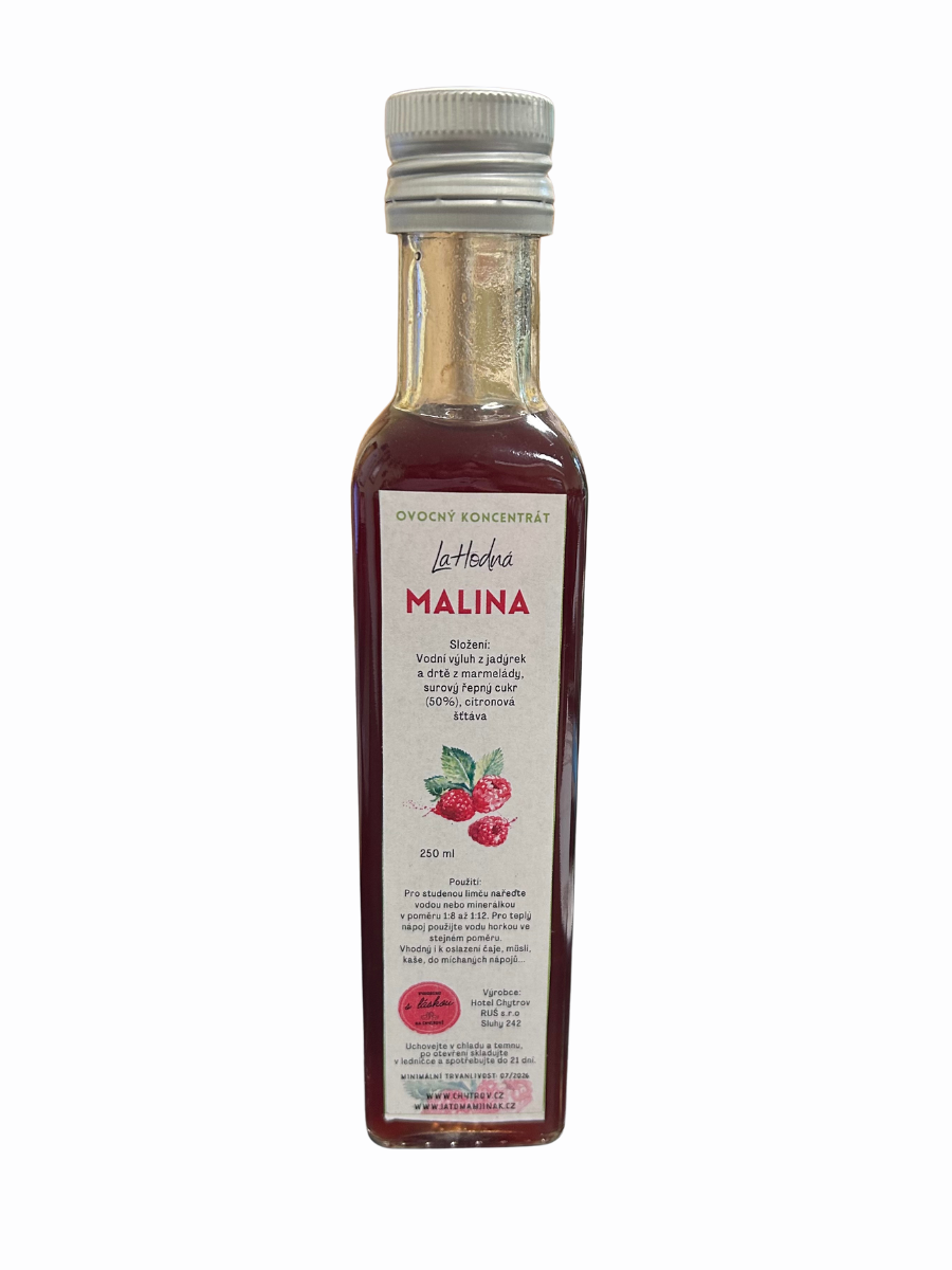 Lahodná malina, ovocný koncentrát