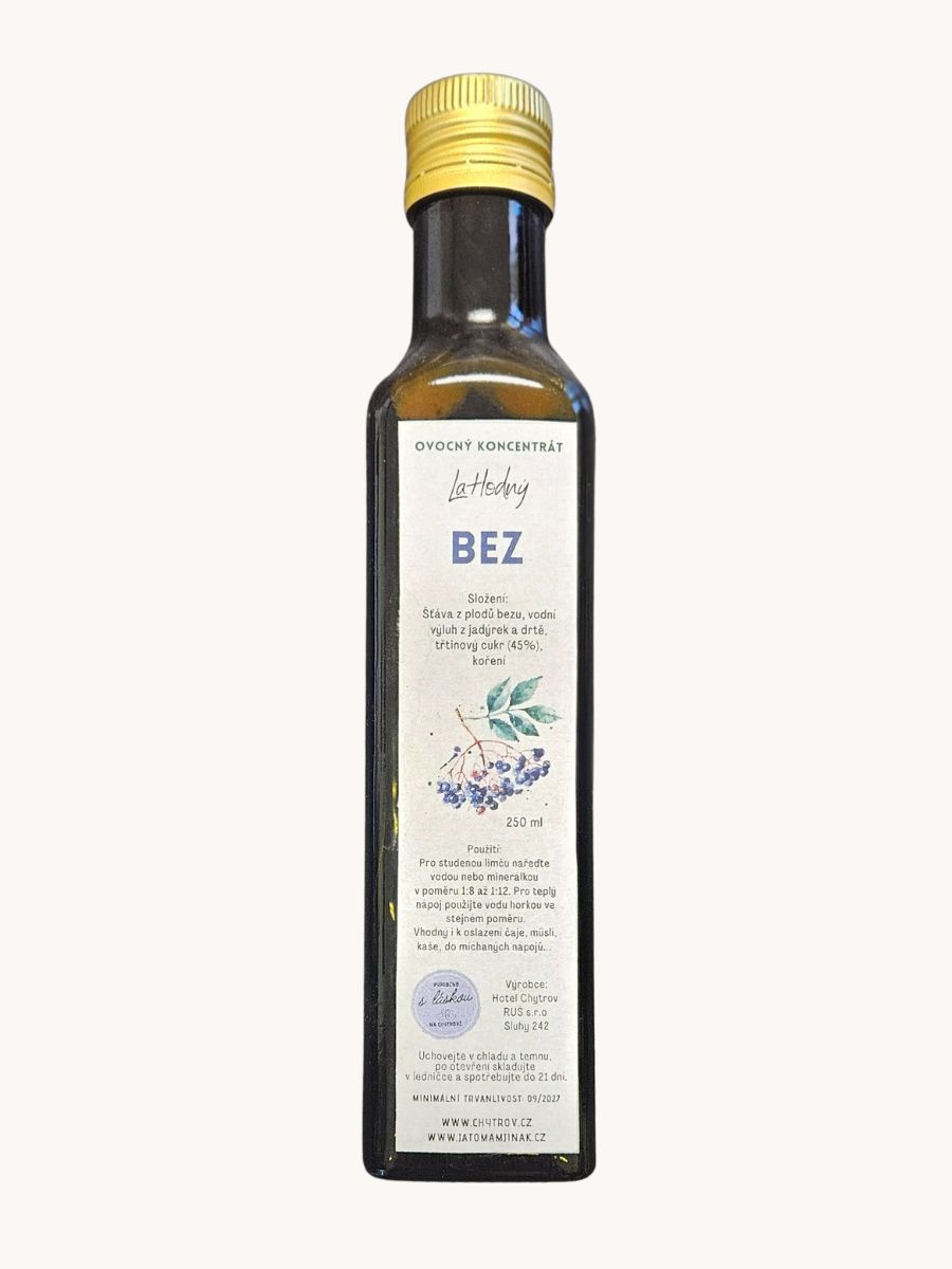 Lahodný bez, ovocný koncentrát